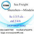 Fret maritime de Port de Shenzhen expédition à Mindelo